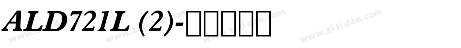 ALD721L (2)字体转换